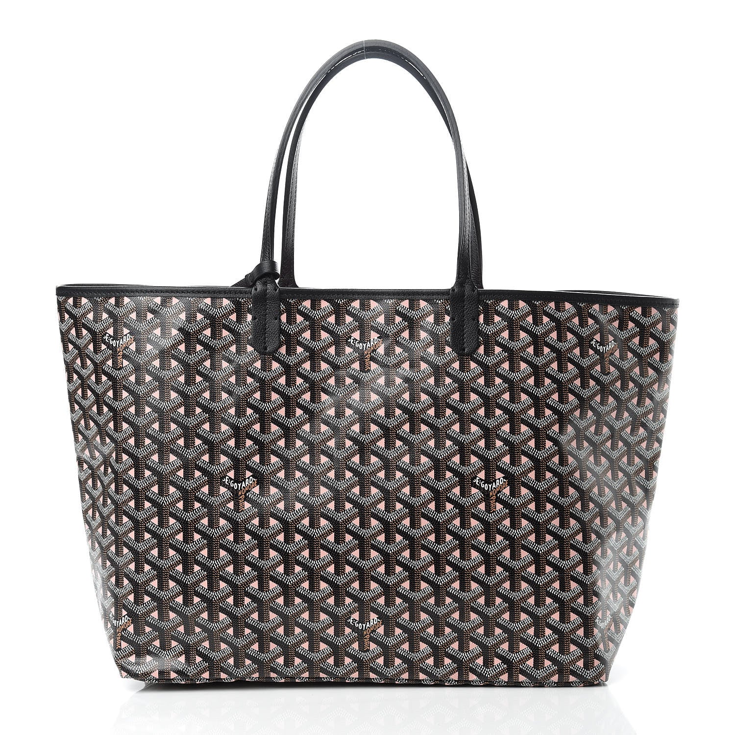 Goyard Goyardine Saint Louis Claire Voie PM Black Pink 3 of 11