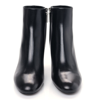 Saint Laurent Nappa Vendome Loulou Ankle Zip Boots 38.5 Black 2 of 8