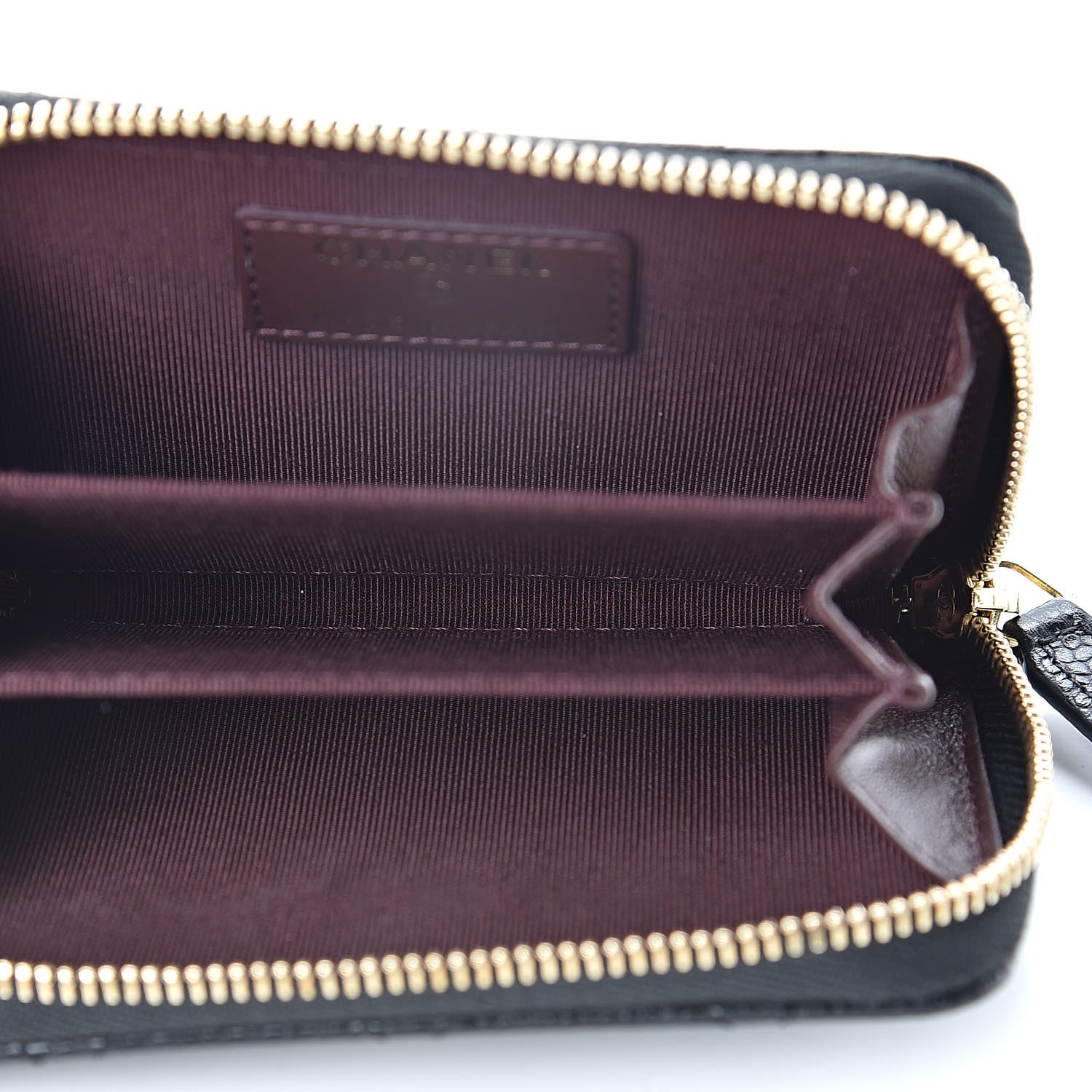 Chanel Caviar Quilted Zip Coin Purse Black 5 of 8