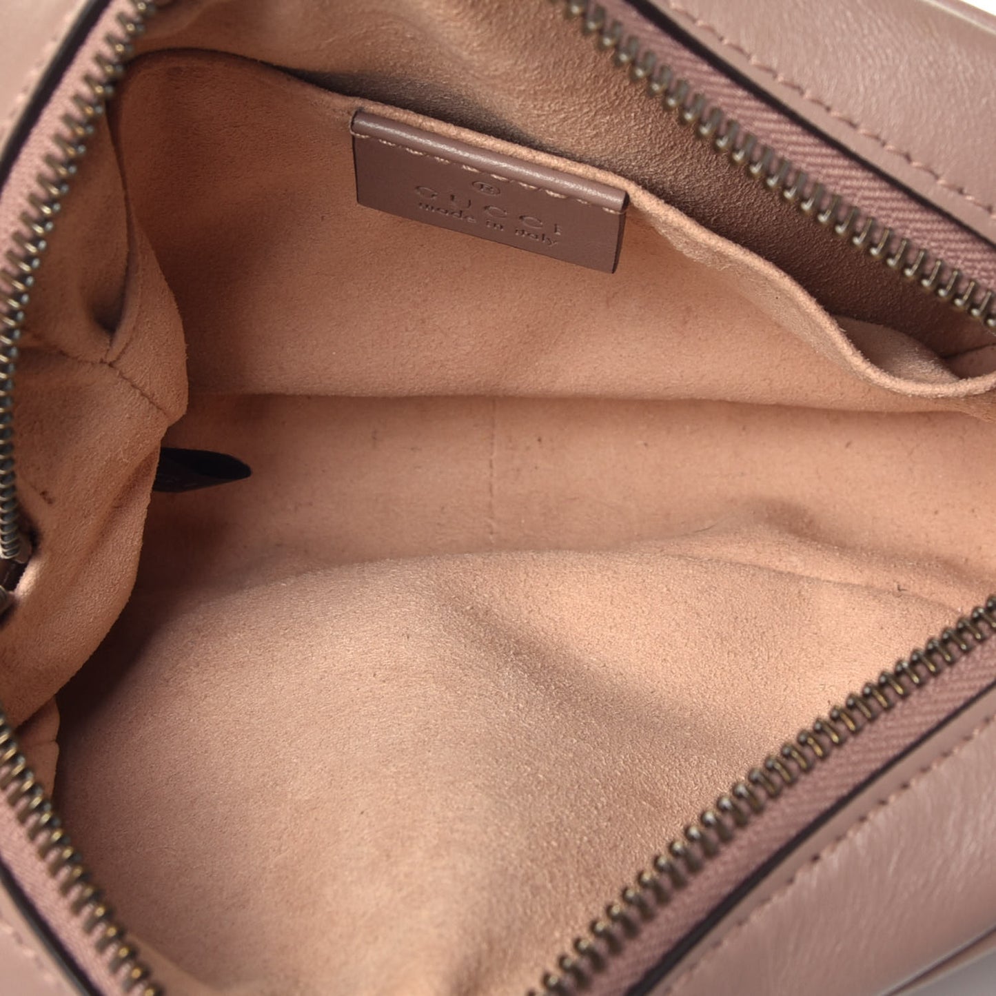 Calfskin Matelasse Mini GG Marmont Chain Shoulder Bag Porcelain Rose
