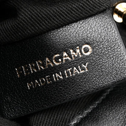 Salvatore Ferragamo Nappa Small Dumpling Soft Bag Black 6 of 10