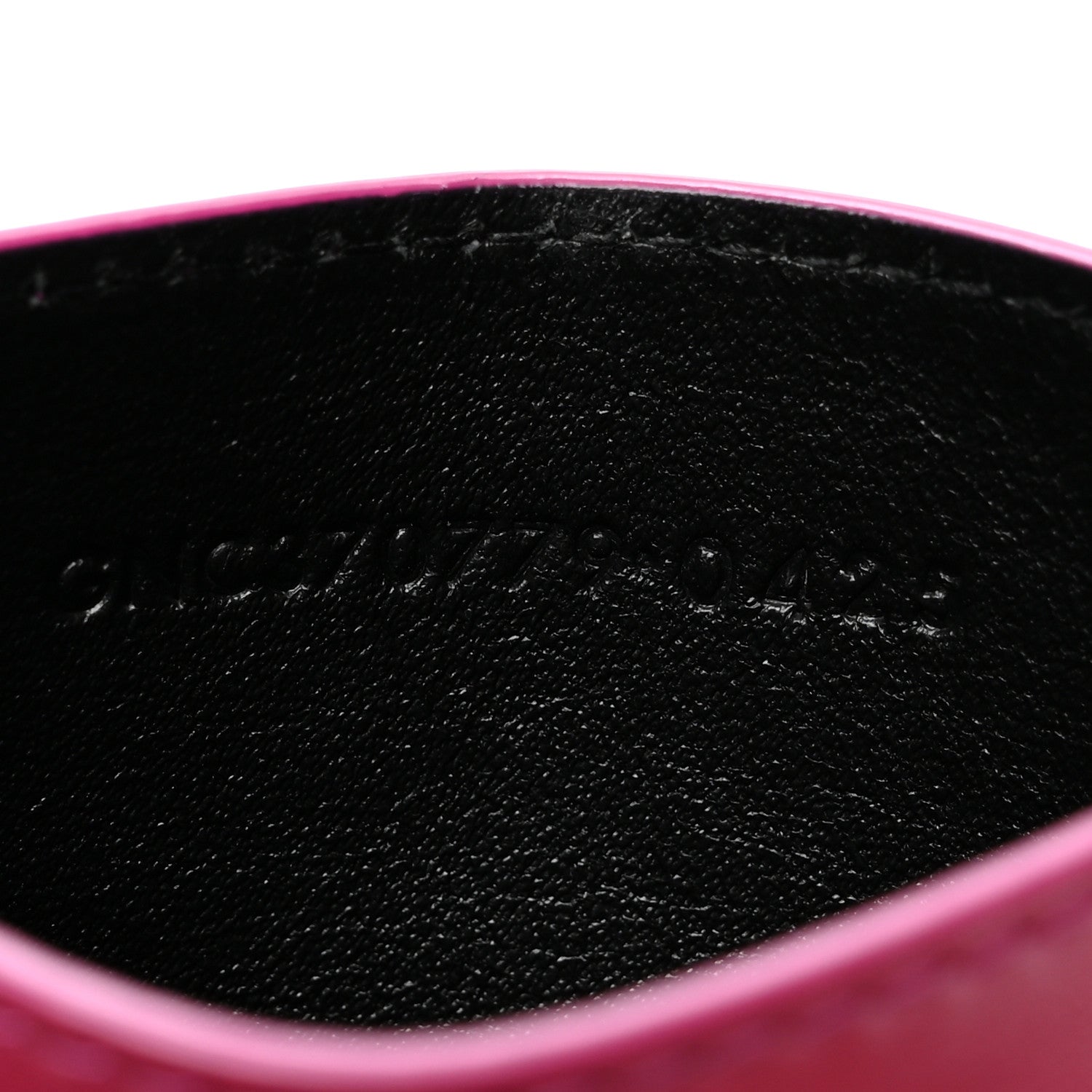 Saint Laurent Calfskin Credit Card Case Dark Red Wine 7 of 7