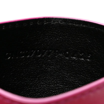 Saint Laurent Calfskin Credit Card Case Dark Red Wine 7 of 7