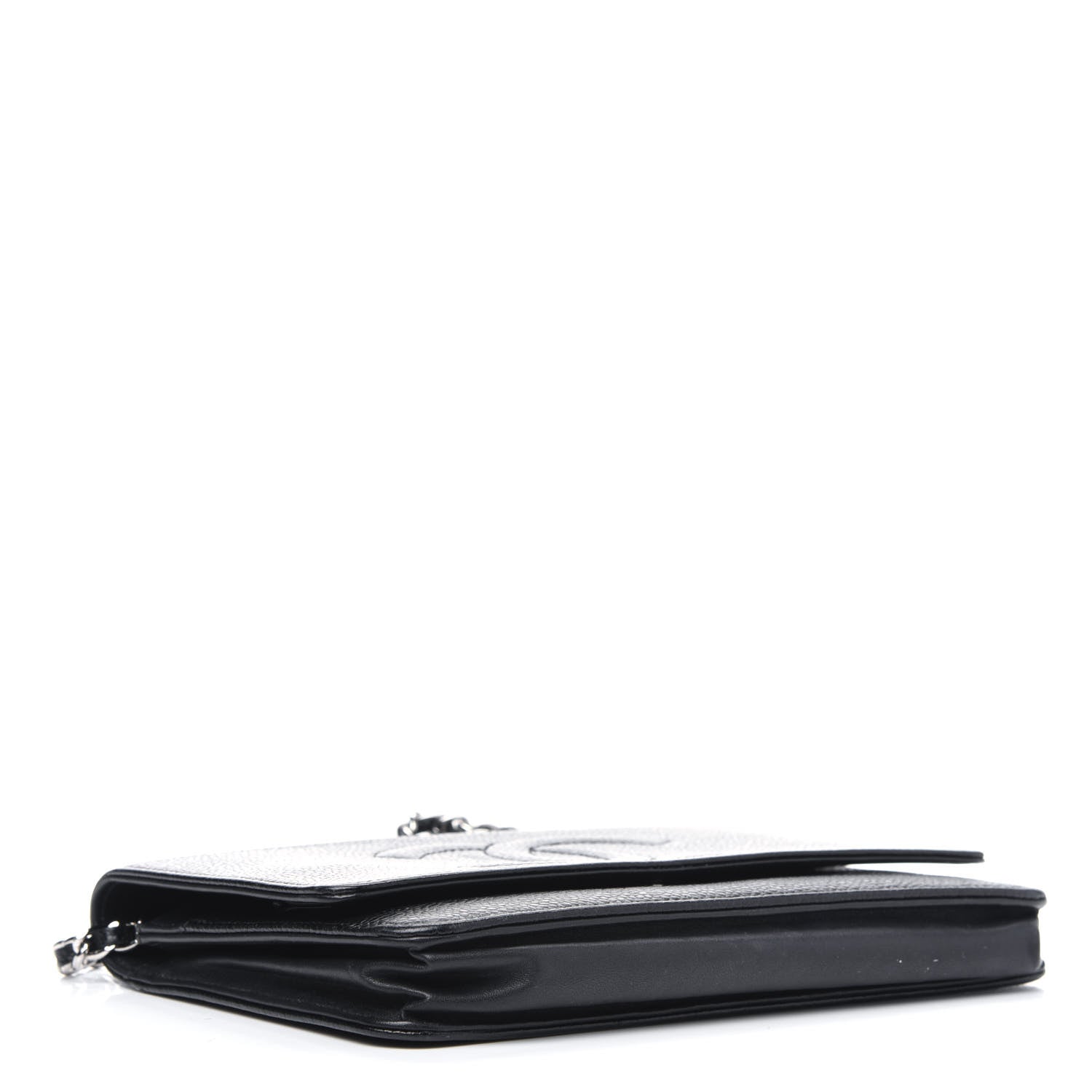 Chanel Caviar Timeless CC Wallet On Chain WOC Black 3 of 6