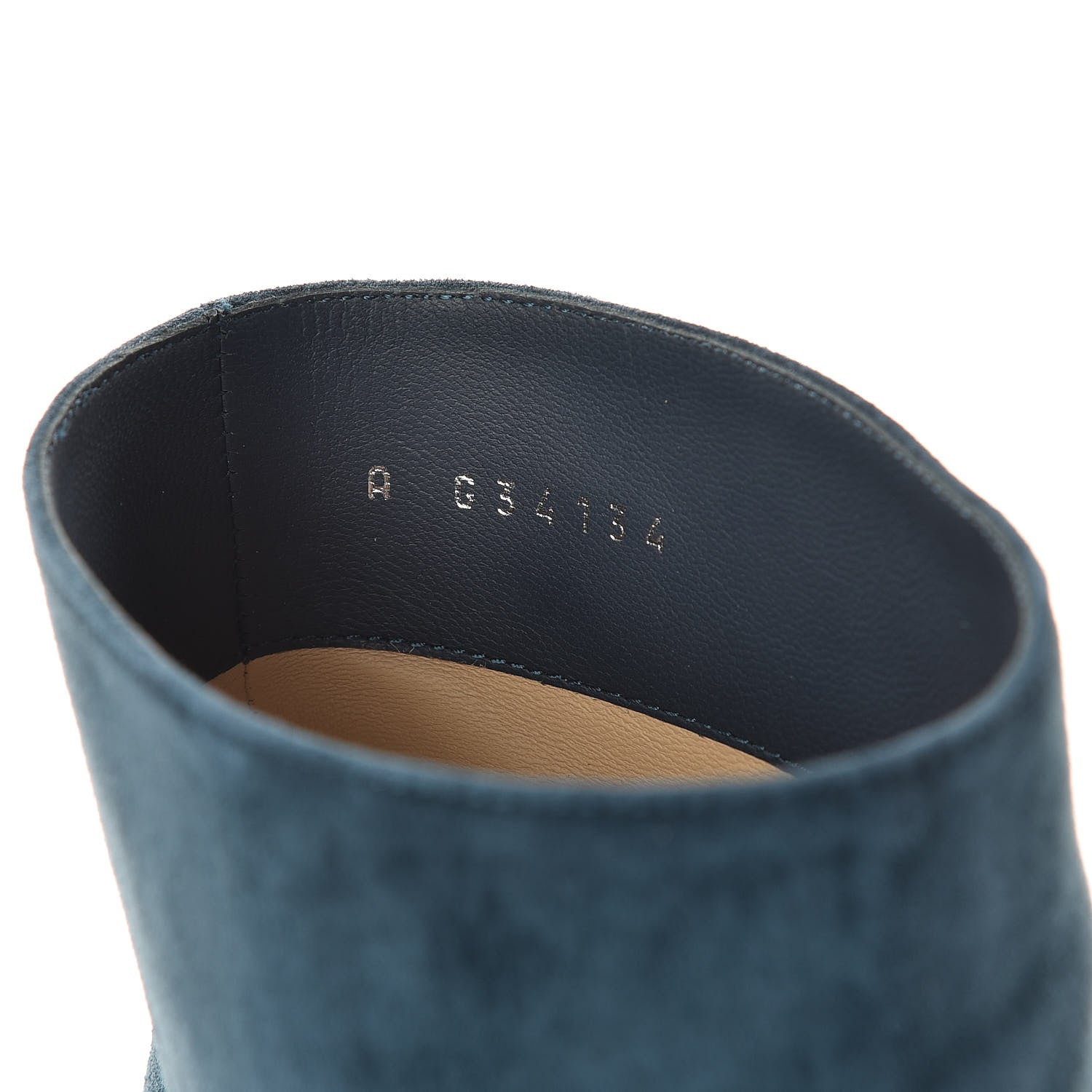 Chanel Suede Calfskin Satin Gabrielle Cap Toe Short Boots 38.5 Teal Black 8 of 9