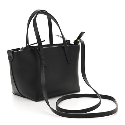 Fendi Vitello Dolce Elite Monster Eye Mini Roll Tote Black 3 of 9
