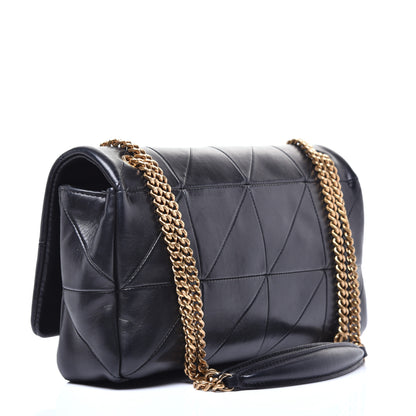 Saint Laurent Lambskin Patchwork Monogram Medium Jamie Black 3 of 8
