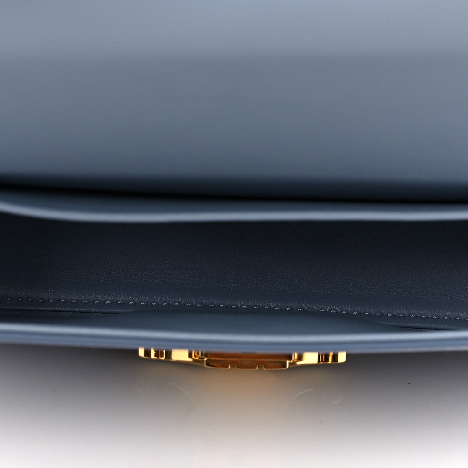 Celine Shiny Calfskin Triomphe Shoulder Bag Arctic Blue 4 of 9