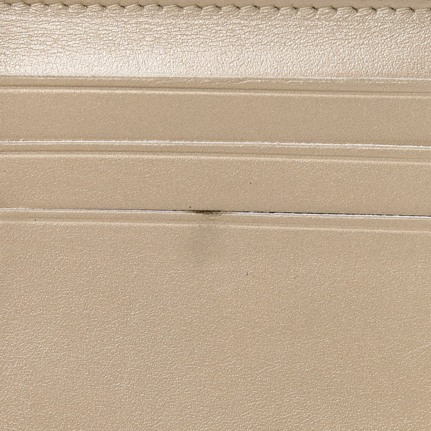 Chanel Cracked Metallic Calfskin Quilted Compact Boy Wallet Gold 9 of 13