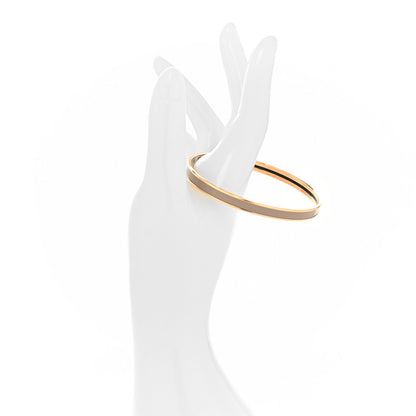 Hermes Enamel Printed Extra Narrow Uni Bracelet 70 Marron Glace 2 of 4