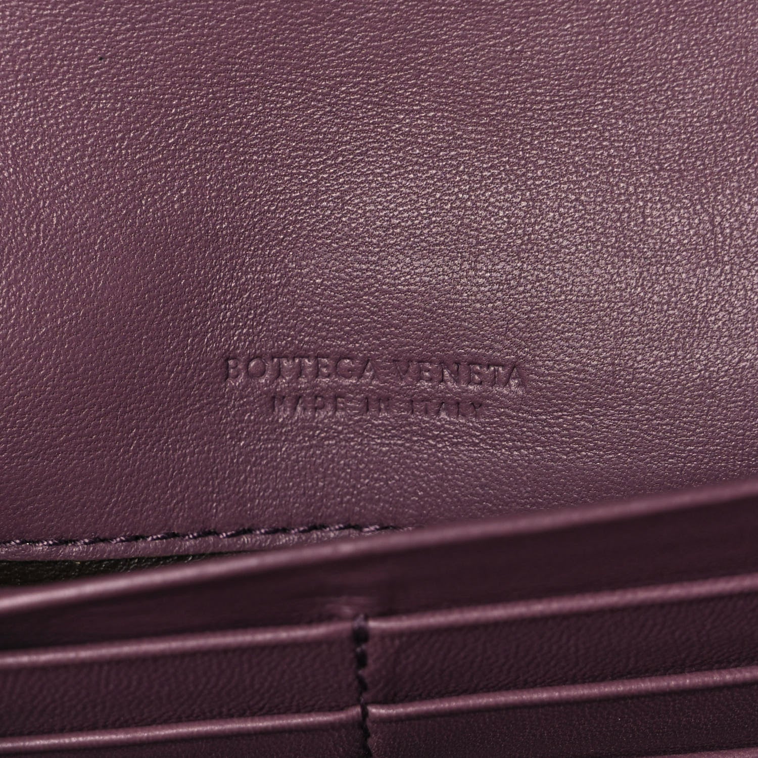 Bottega Veneta Nappa Ayers Intrecciato Continental Flap Wallet Aubergine 6 of 11