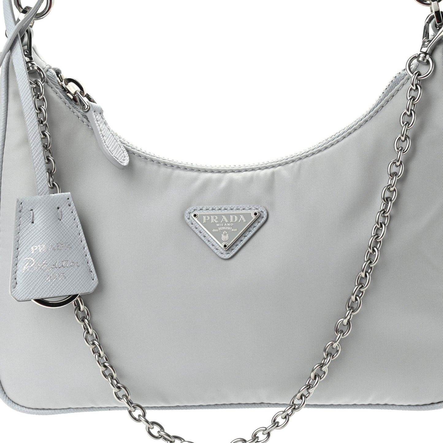 Re-Nylon Saffiano Re-Edition 2005 Shoulder Bag Fiordaliso