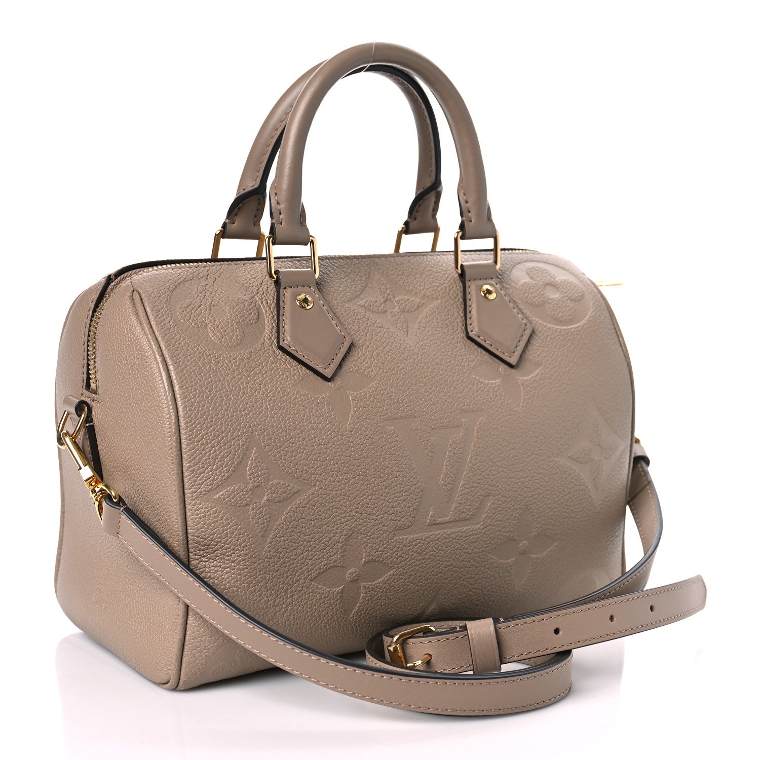 Louis Vuitton Empreinte Monogram Giant Speedy Bandouliere 25 Tourterelle 3 of 8