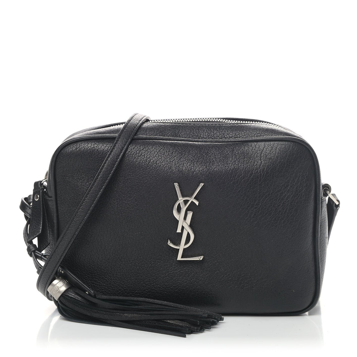 Lambskin Monogram Small Lou Camera Bag Black