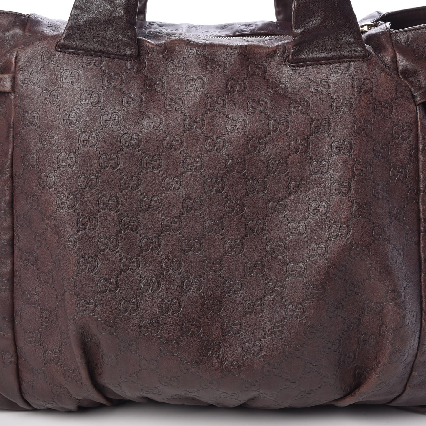 Guccissima Large Hysteria Tote Brown