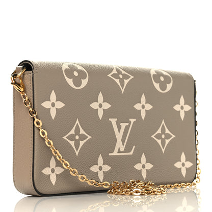 Louis Vuitton Empreinte Monogram Giant Felicie Pochette Tourterelle Creme 4 of 11