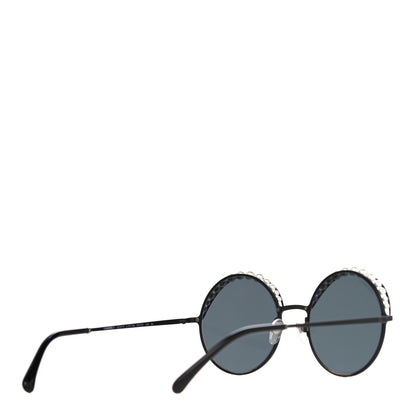 Chanel Pearl Round Sunglasses 4234-H Black 3 of 9