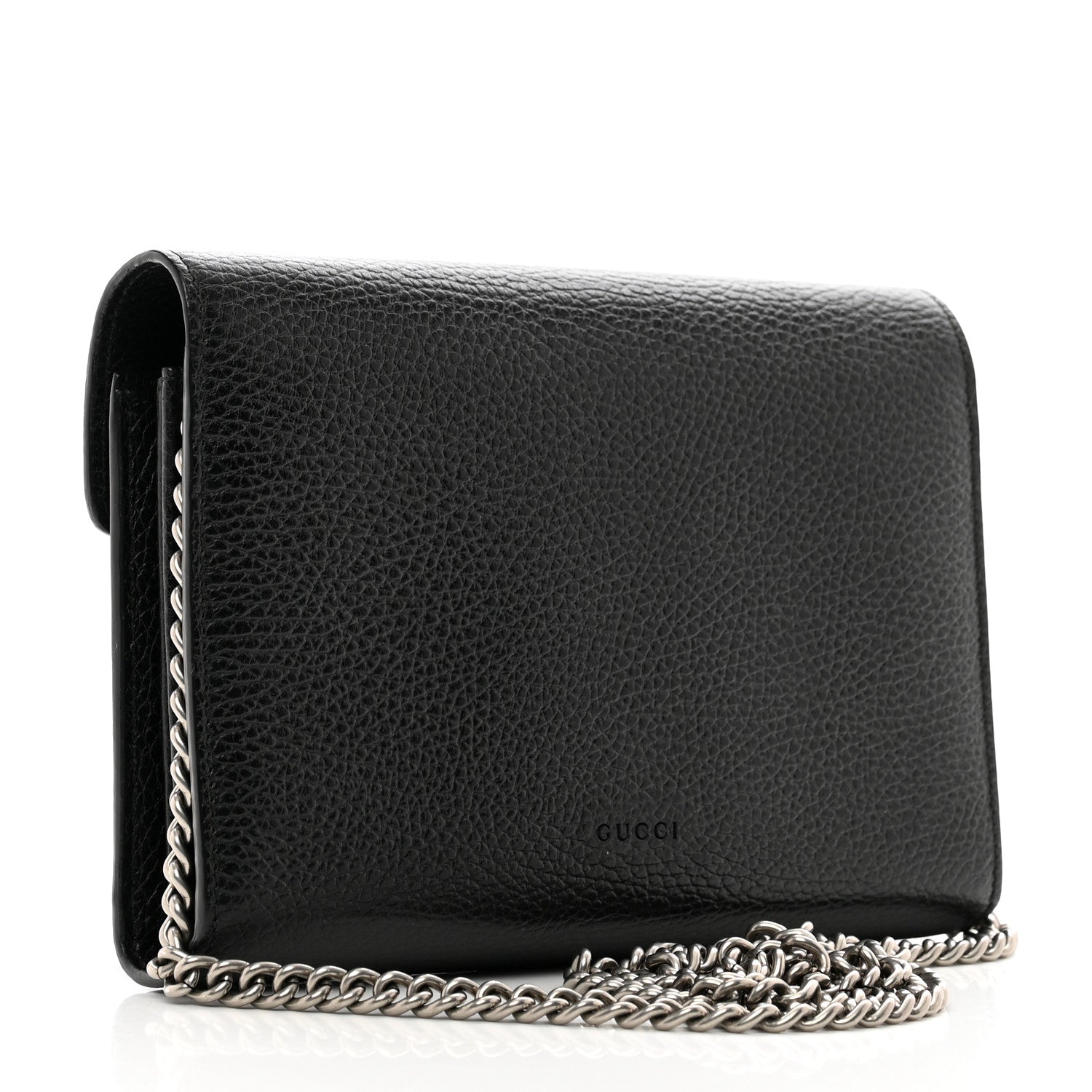 Gucci Calfskin Mini Dionysus Chain Wallet Black 3 of 13