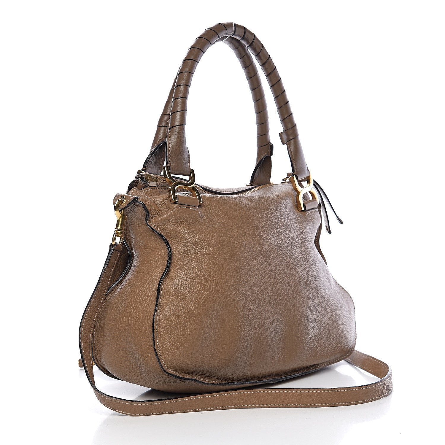 Chloe Calfskin Medium Marcie Satchel Nut 2 of 12