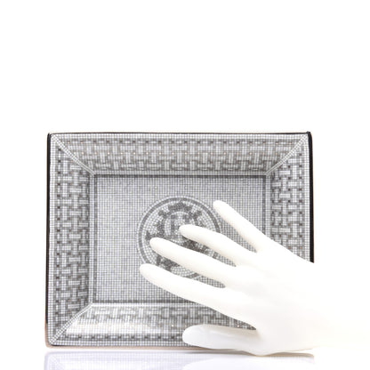Hermes Porcelain Mosaique Au 24 Platine Change Tray 2 of 6