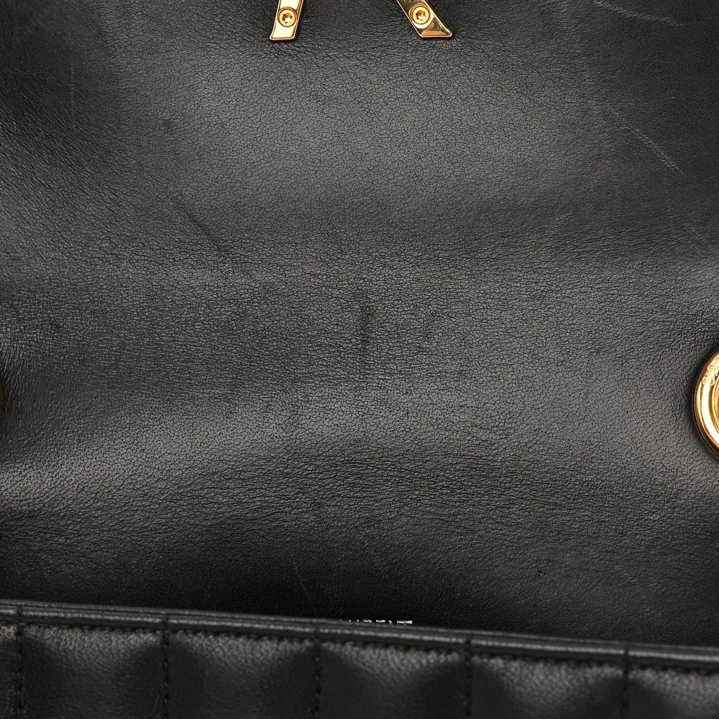 Lambskin Matelasse Monogram Medium Vicky Chain Bag Black