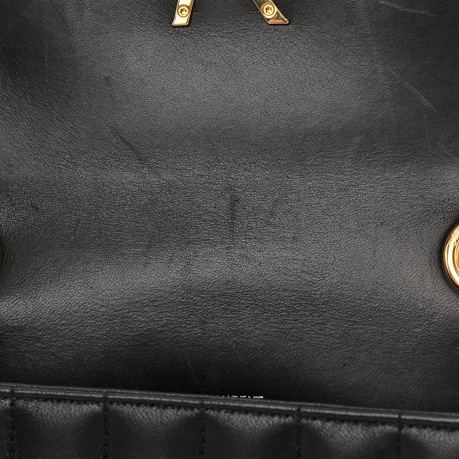 Saint Laurent Lambskin Matelasse Monogram Medium Vicky Chain Bag Black 13 of 15