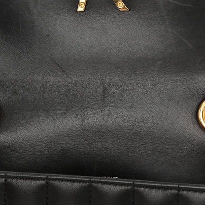 Saint Laurent Lambskin Matelasse Monogram Medium Vicky Chain Bag Black 13 of 15