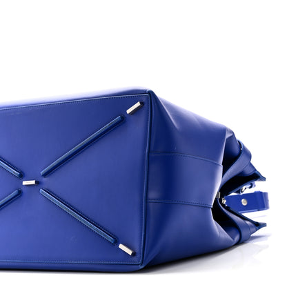Salvatore Ferragamo Calfskin Calfskin XL Gancini Buckles Tote Bag Blue 10 of 10