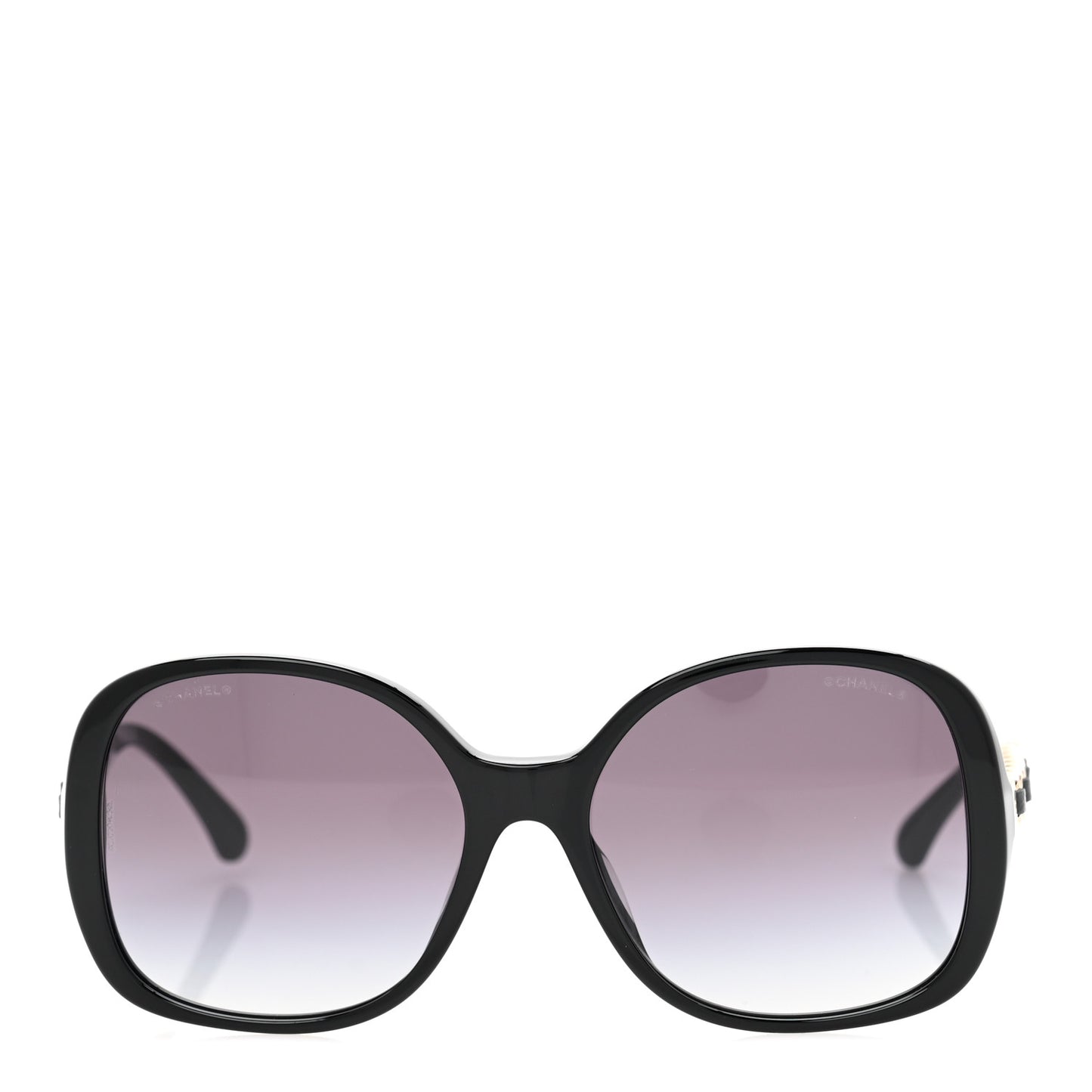 Acetate Chain Sunglasses 5470-Q-A Black