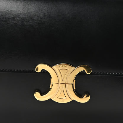 Celine Shiny Calfskin Medium Triomphe Black 8 of 10