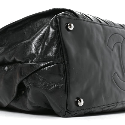 Chanel Glazed Calfskin Large Twisted Tote Black 9 of 10