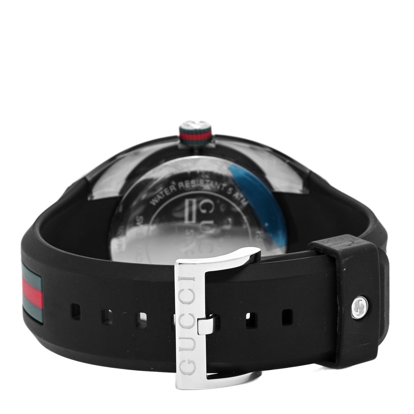 Stainless Steel Rubber 46mm Sync Web Quartz Watch Grey