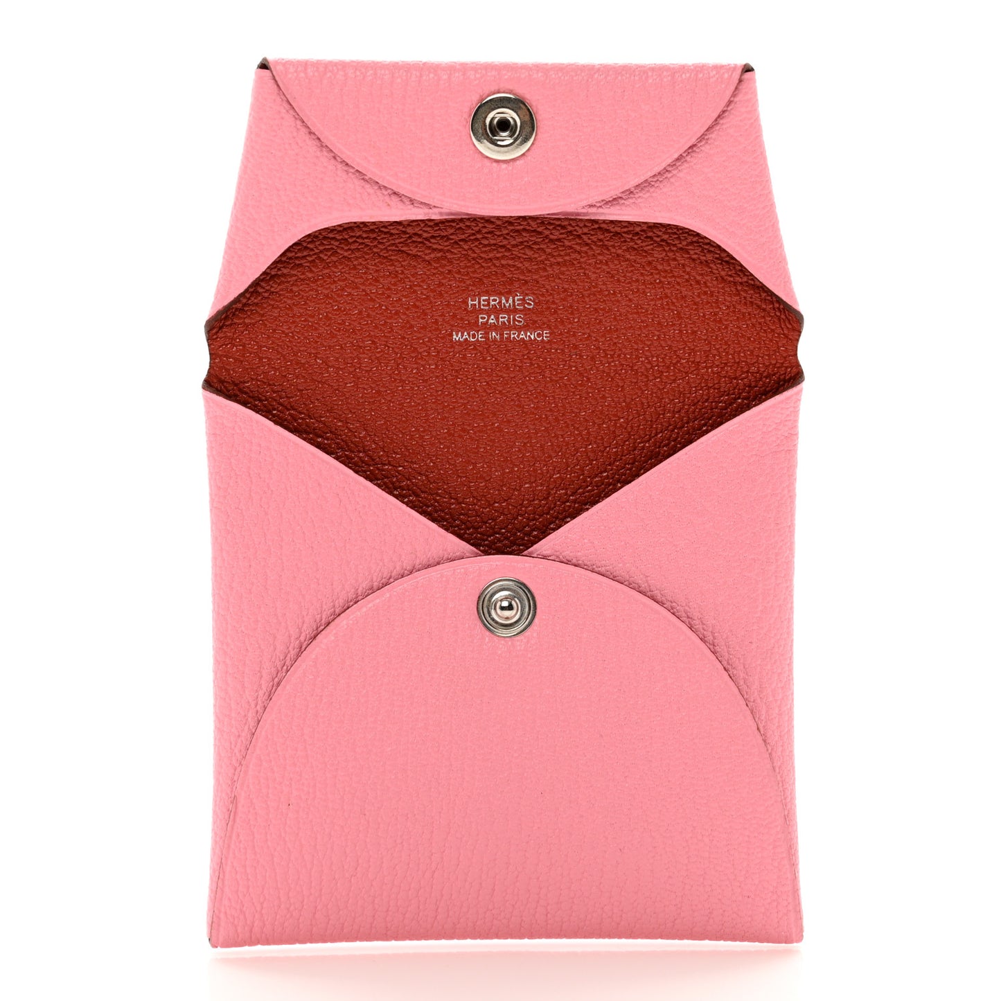 Chevre Mysore Verso Bastia Coin Purse Rose Confetti Brique