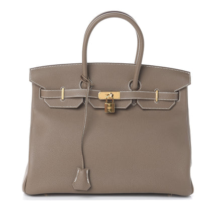 Hermes Togo Birkin 35 Etoupe 1 of 8