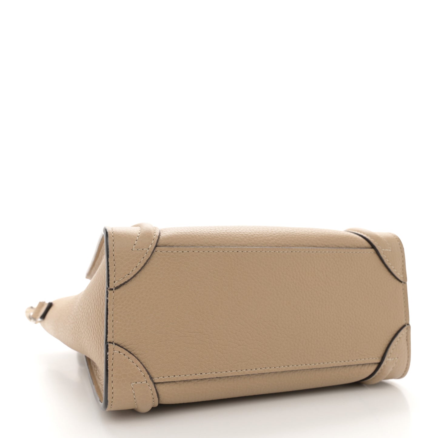 Drummed Calfskin Nano Luggage Dune