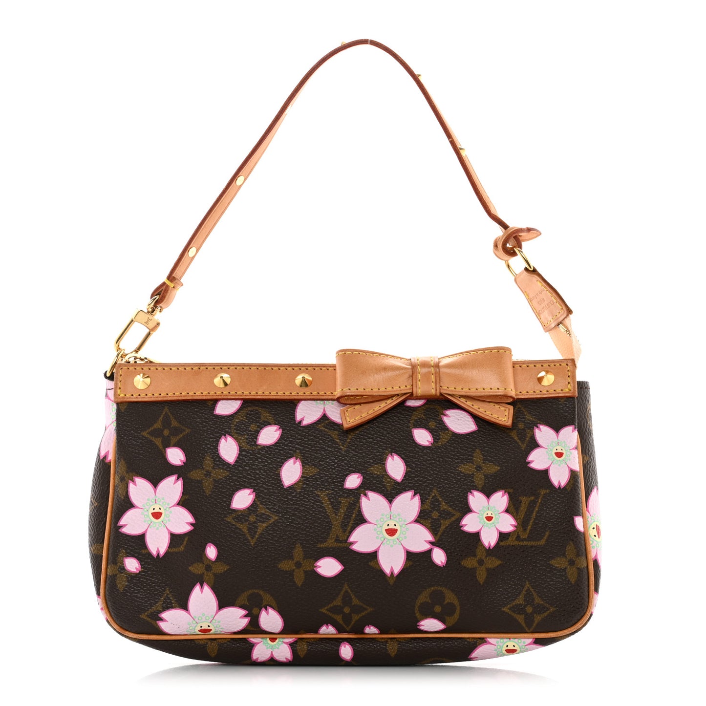 Monogram Cherry Blossom Pochette Accessories Brown