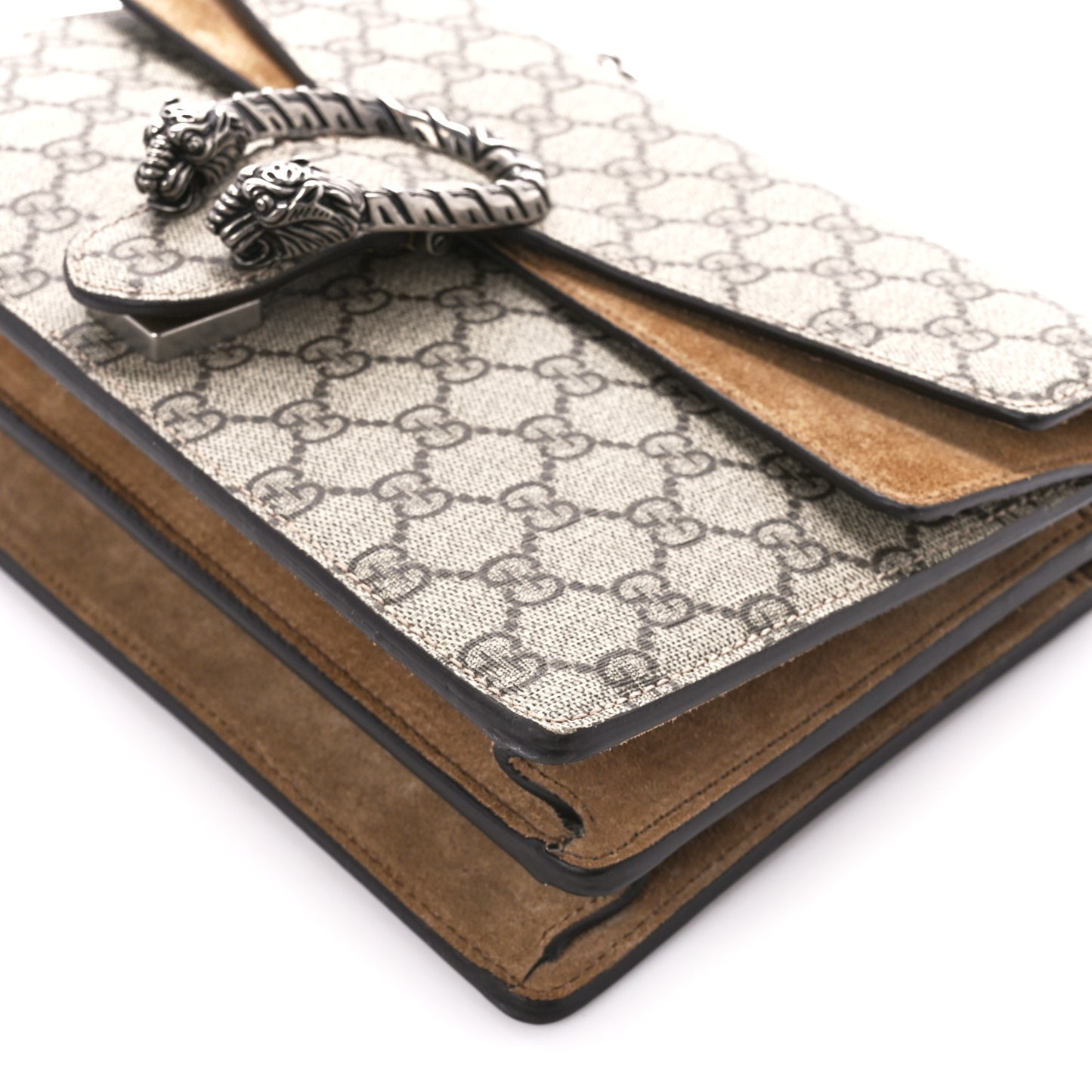 GG Supreme Monogram Small Dionysus Shoulder Bag Taupe