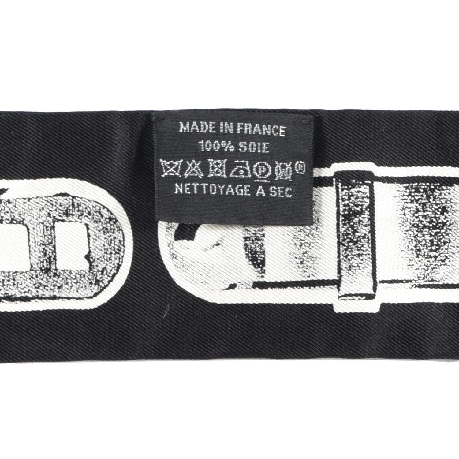 Hermes Silk Le Tresor De Medor Twilly Black White 4 of 4