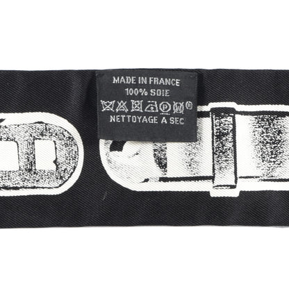 Hermes Silk Le Tresor De Medor Twilly Black White 4 of 4