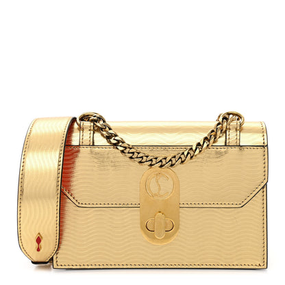 Christian Louboutin Metallic Calfskin Mini Elisa Shoulder Bag Gold 1 of 10