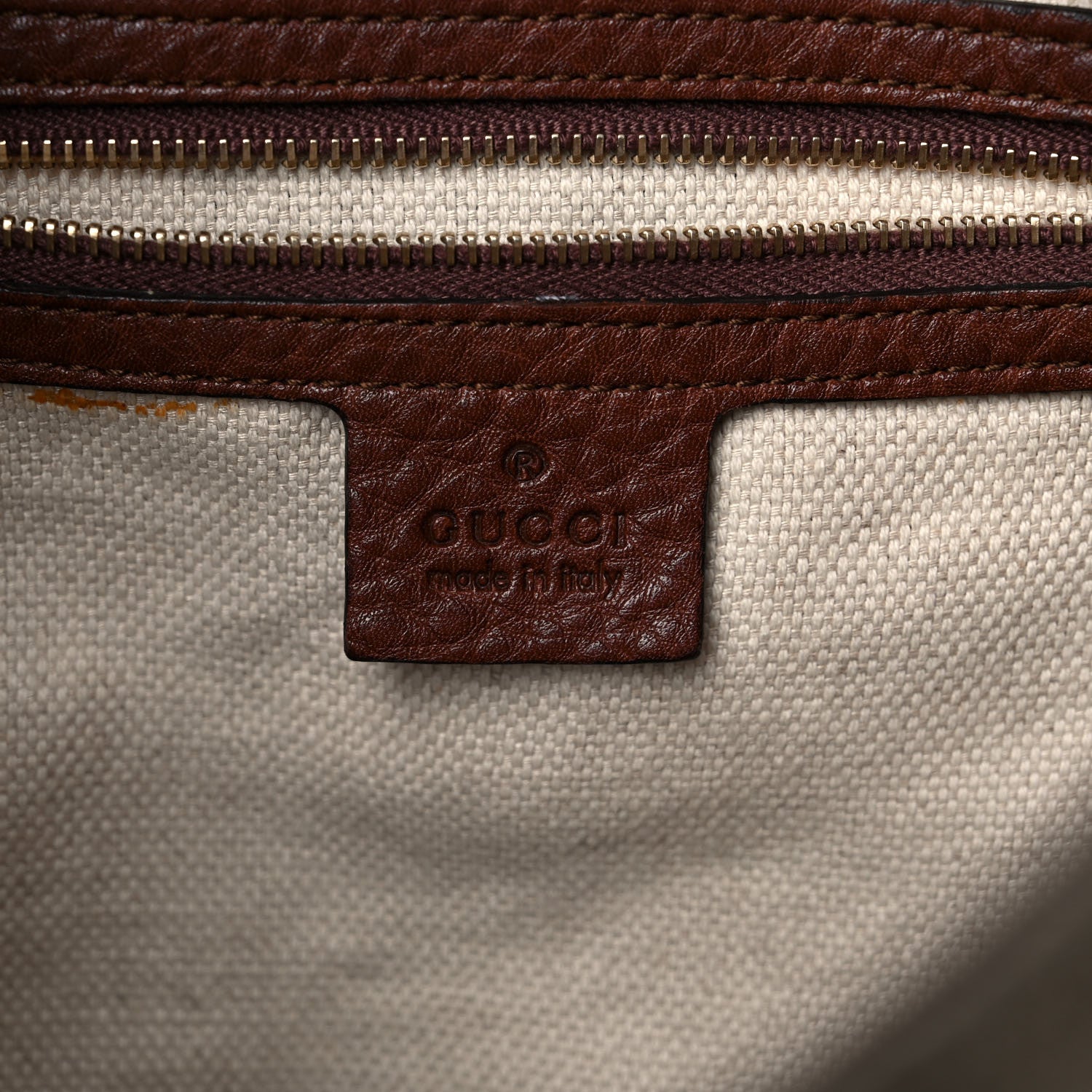 Gucci Monogram Medium New Jackie Shoulder Bag Brown 5 of 12