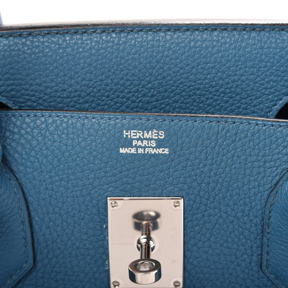 Hermes Taurillon Clemence JPG Shoulder Birkin II 42 Cobalt 8 of 10
