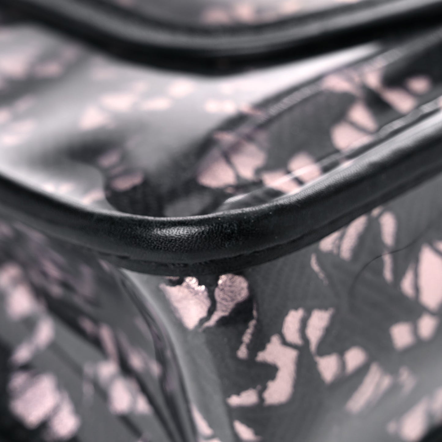 PVC Star Medium Single Flap Pink Black