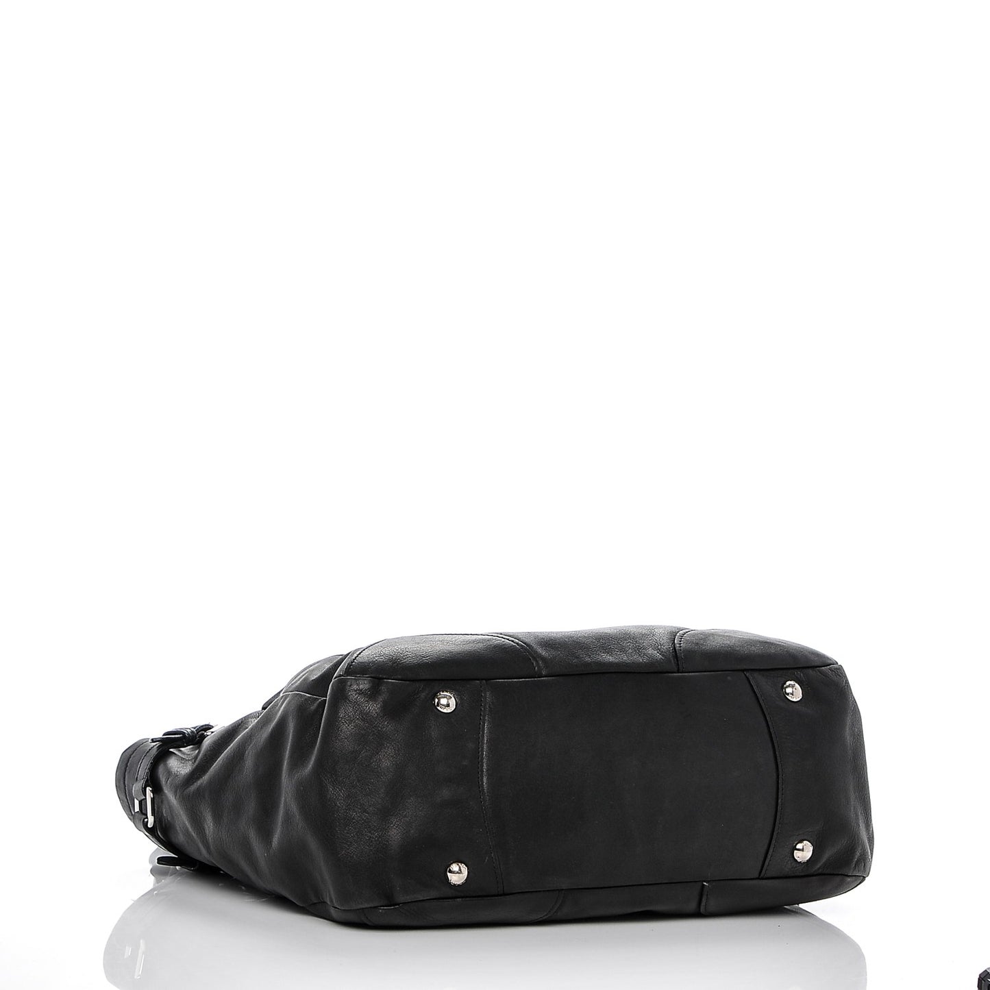 Soft Calf Two Pocket Hobo Nero Black