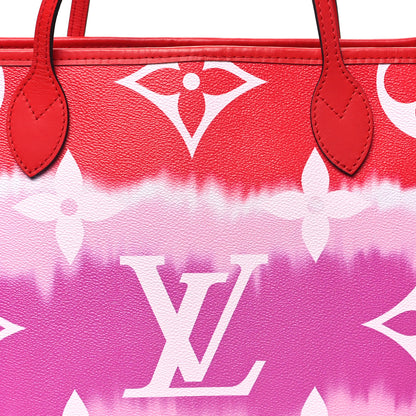 Louis Vuitton Monogram Escale Neverfull MM Rouge 8 of 10