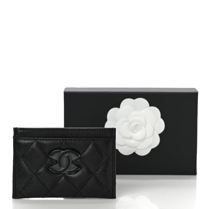 Chanel Caviar Quilted My Everything Card Holder Black 12 of 12