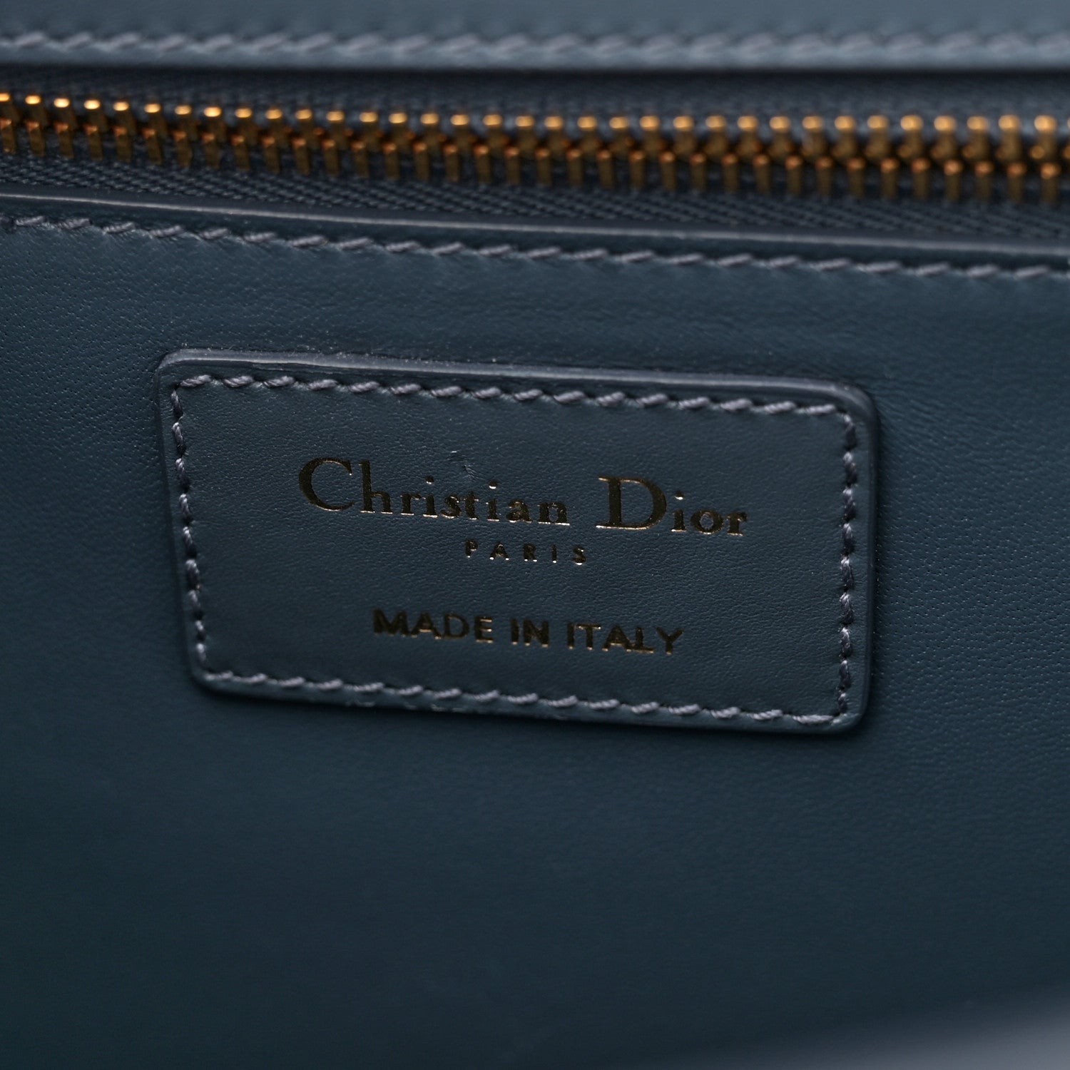 Christian Dior Smooth Calfskin 30 Montaigne Flap Bag Blue 6 of 10