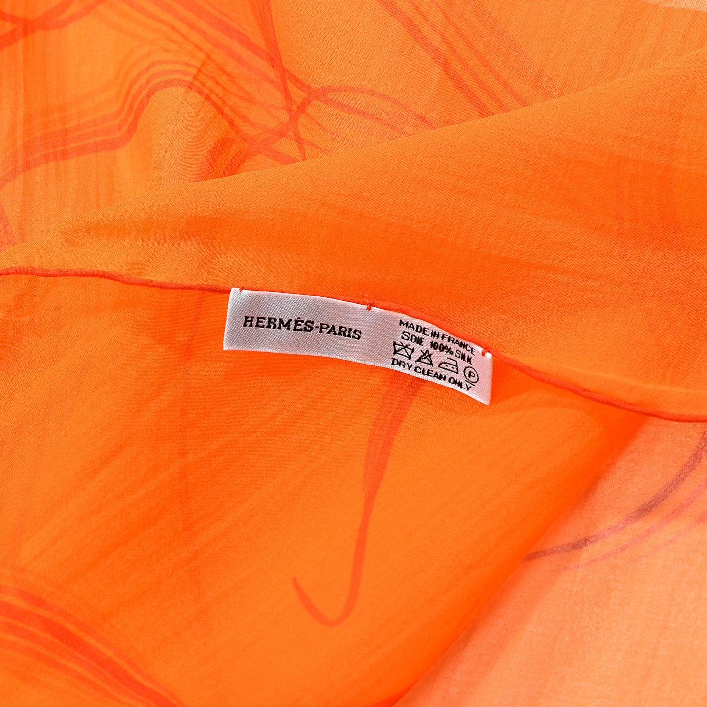 Silk Mousseline 24 Faubourg Stole Orange