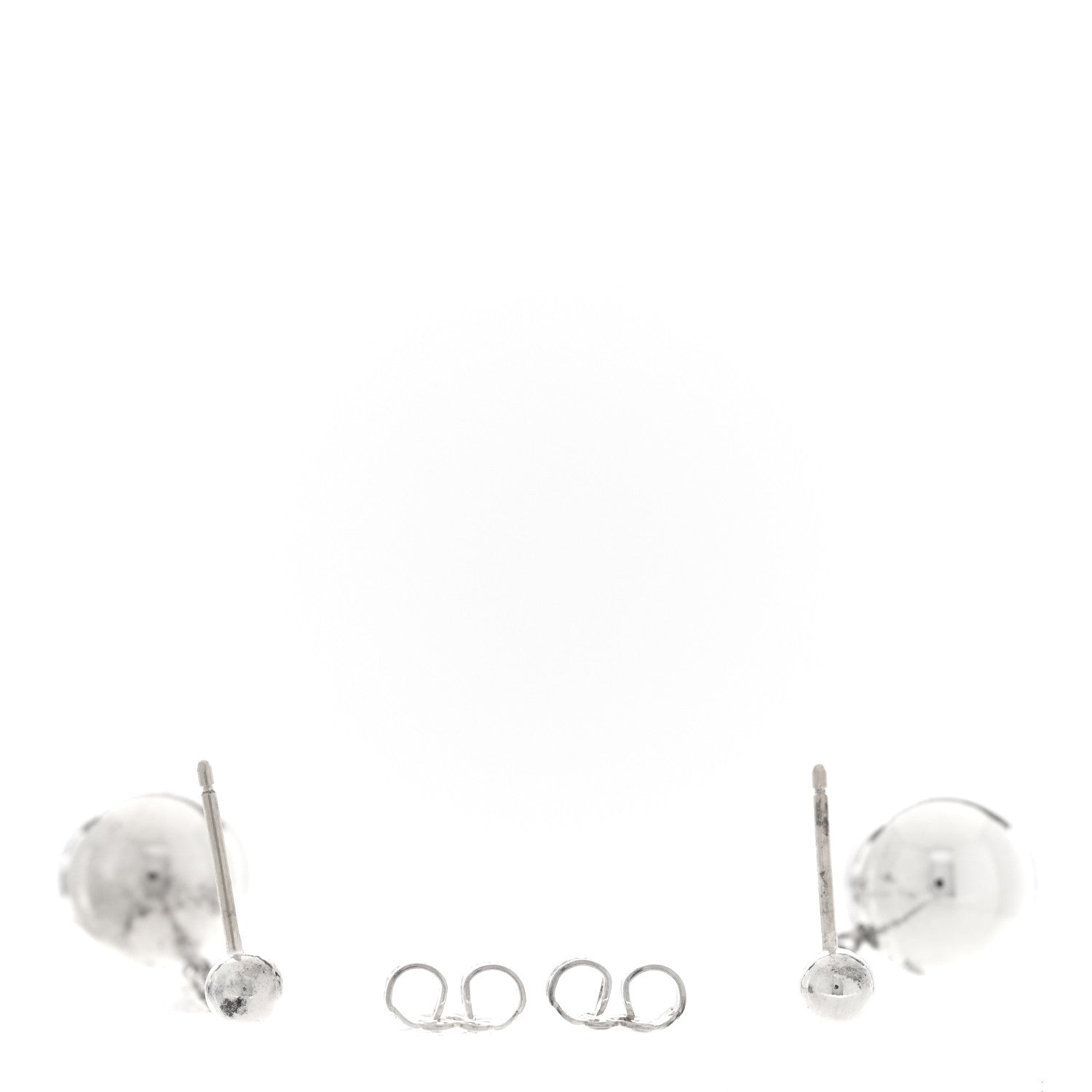 Tiffany Sterling Silver 10mm HardWear Ball Drop Earrings 3 of 4