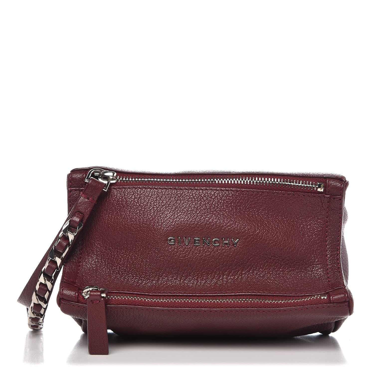 Givenchy Sugar Goatskin Pandora Wristlet Oxblood 1 of 7